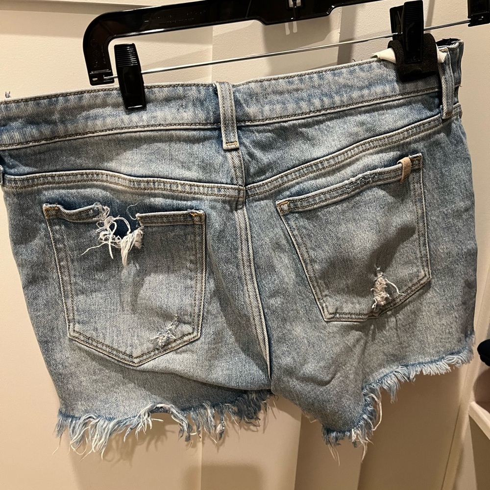 Joes maternity mid rise cutoff denim shirts size 30.